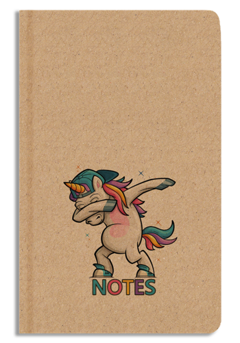 Notes linkovaný - A5 - kraft - Unicorn